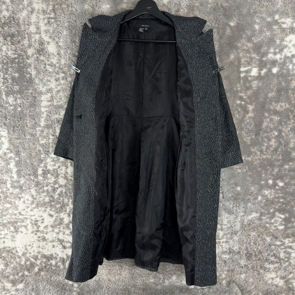 Zara Basic Size M Wool Blend Notched Outdoor Sing… - image 2